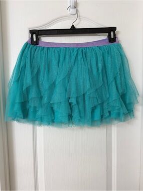 Disney Princess turquiose Tutu pull on Skort dance costume Girls XL 14-16